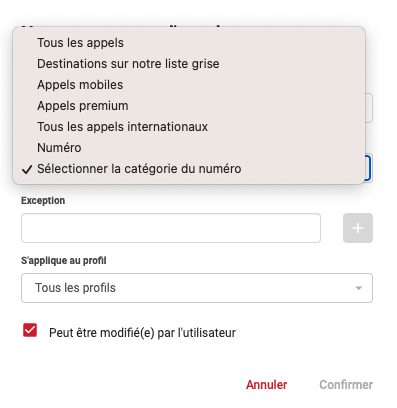 Coms Pro  comment rediriger ou bloquer des appels entrants depuis mon interface Administrateur 2.png
